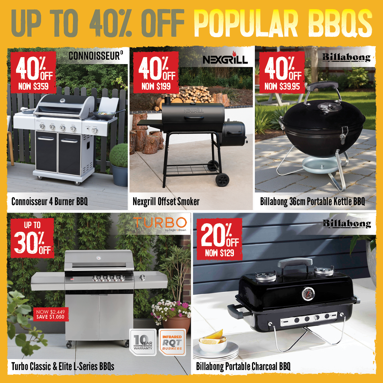 Up To 40% Off Popular BBQs | Shop Now